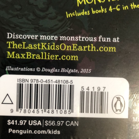 The Last Kids on Earth: the Monster Box (Books 1-3) by Max Brallier - NEW/SEALED - Picture 4 of 4